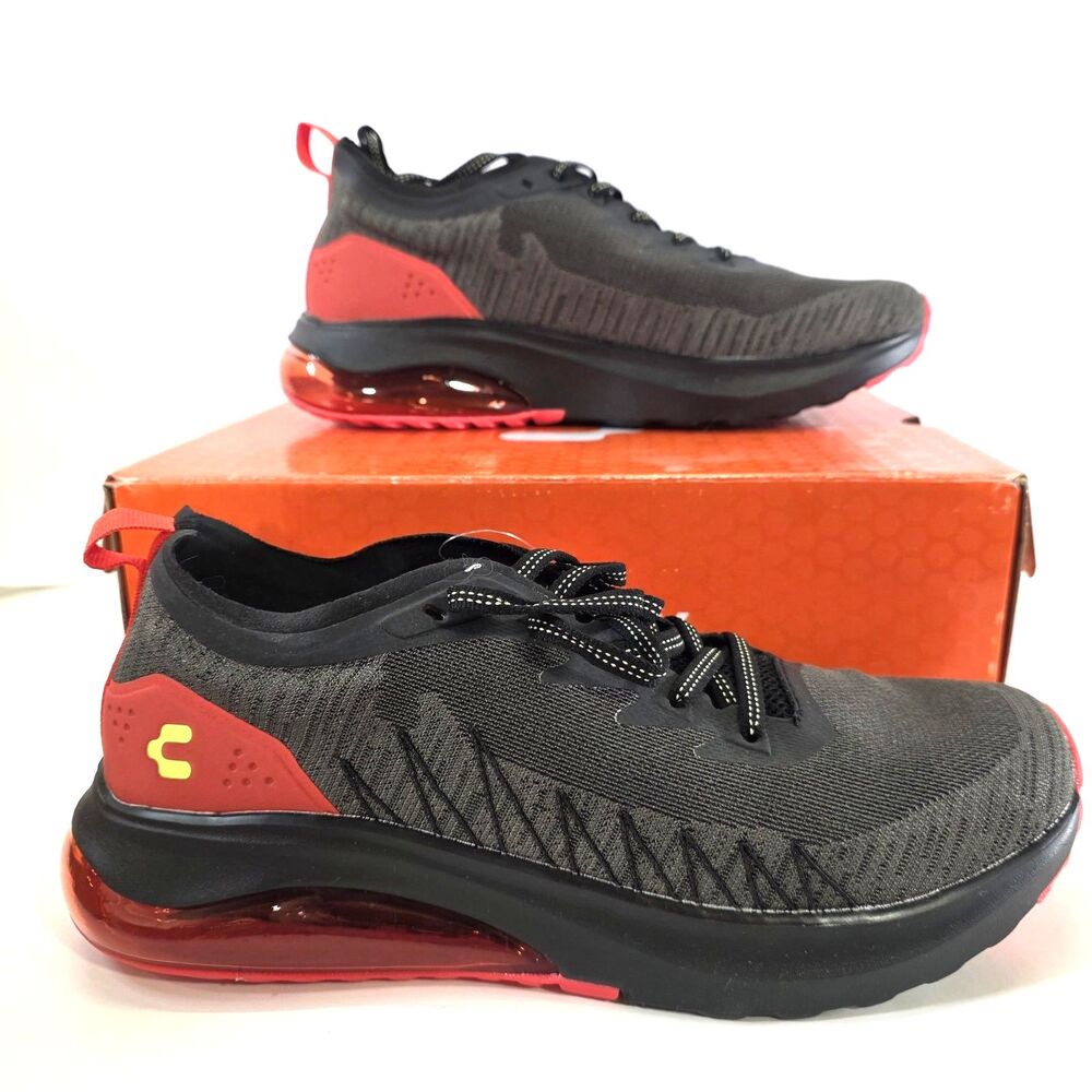 NIB Charly Vermillion PFX Running Athletic Shoes Men 9.5 Air Cushion 1086323